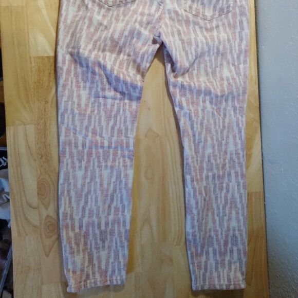 Free People Geometric Pattern Denim Jeans - Picture 6 of 10